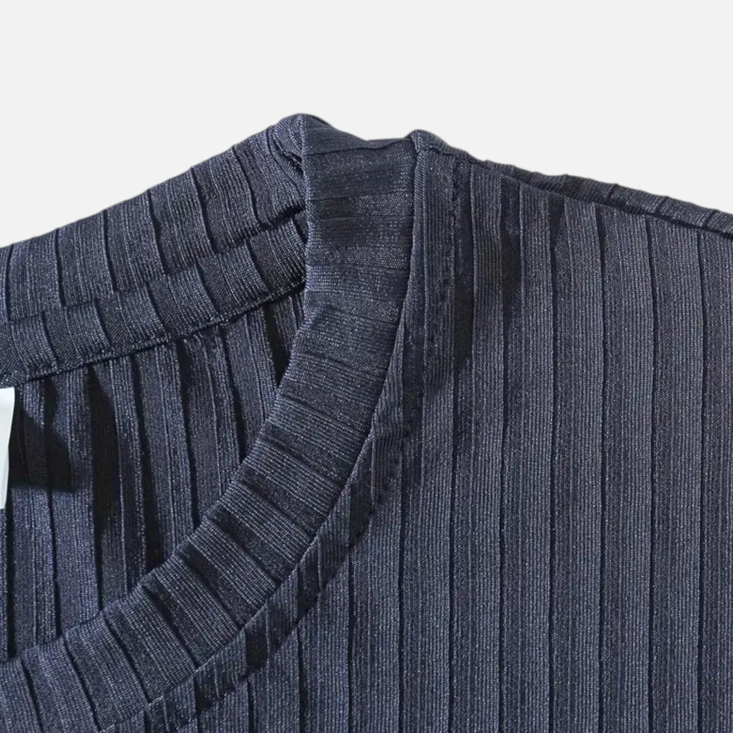 Ribbed long-sleeve shirt for men