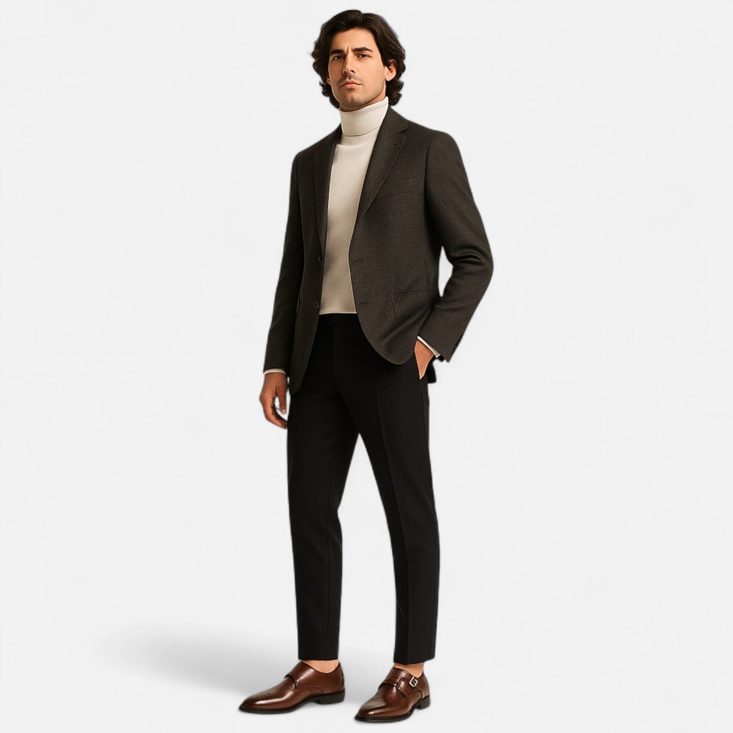 Men's monk strap shoes