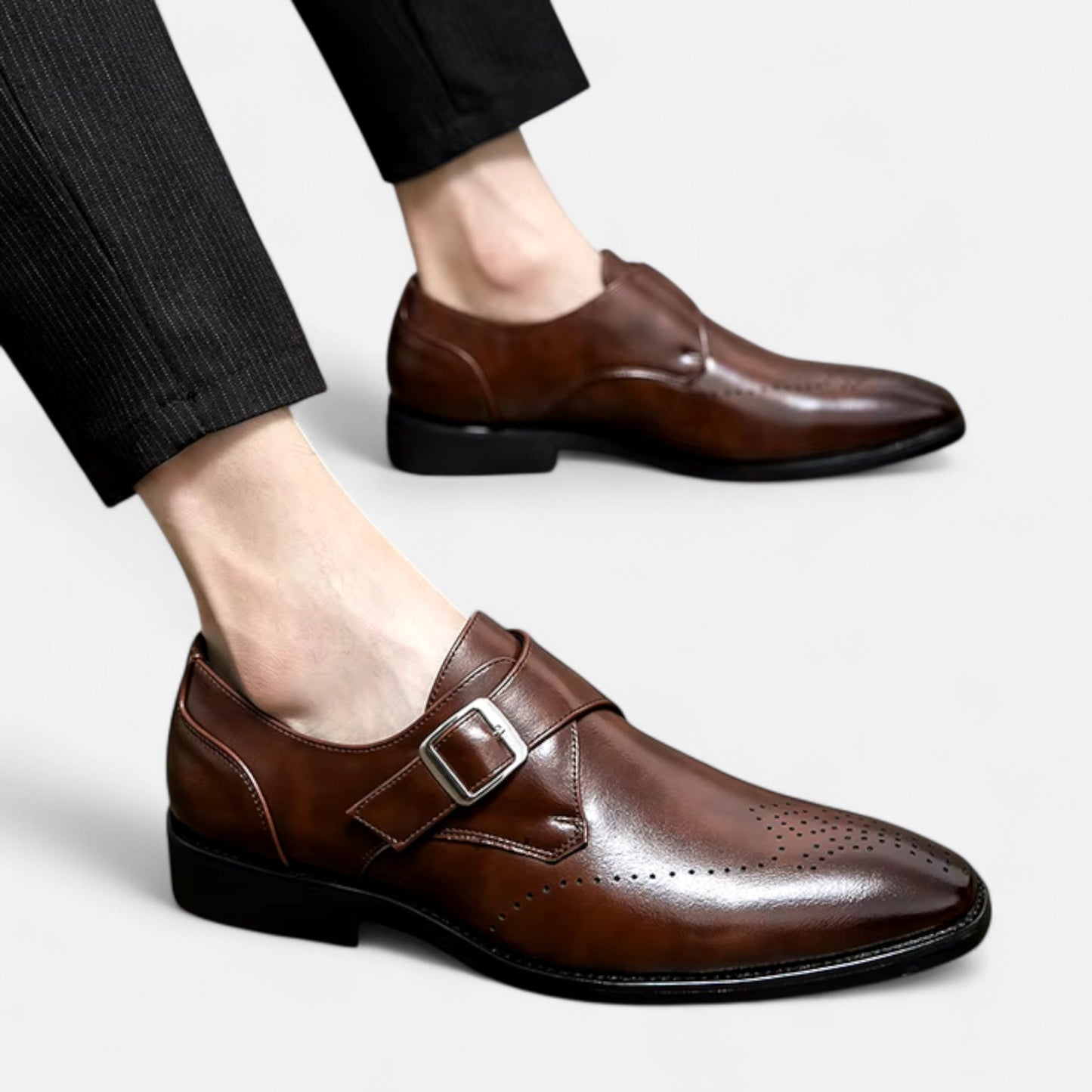 Men's monk strap shoes