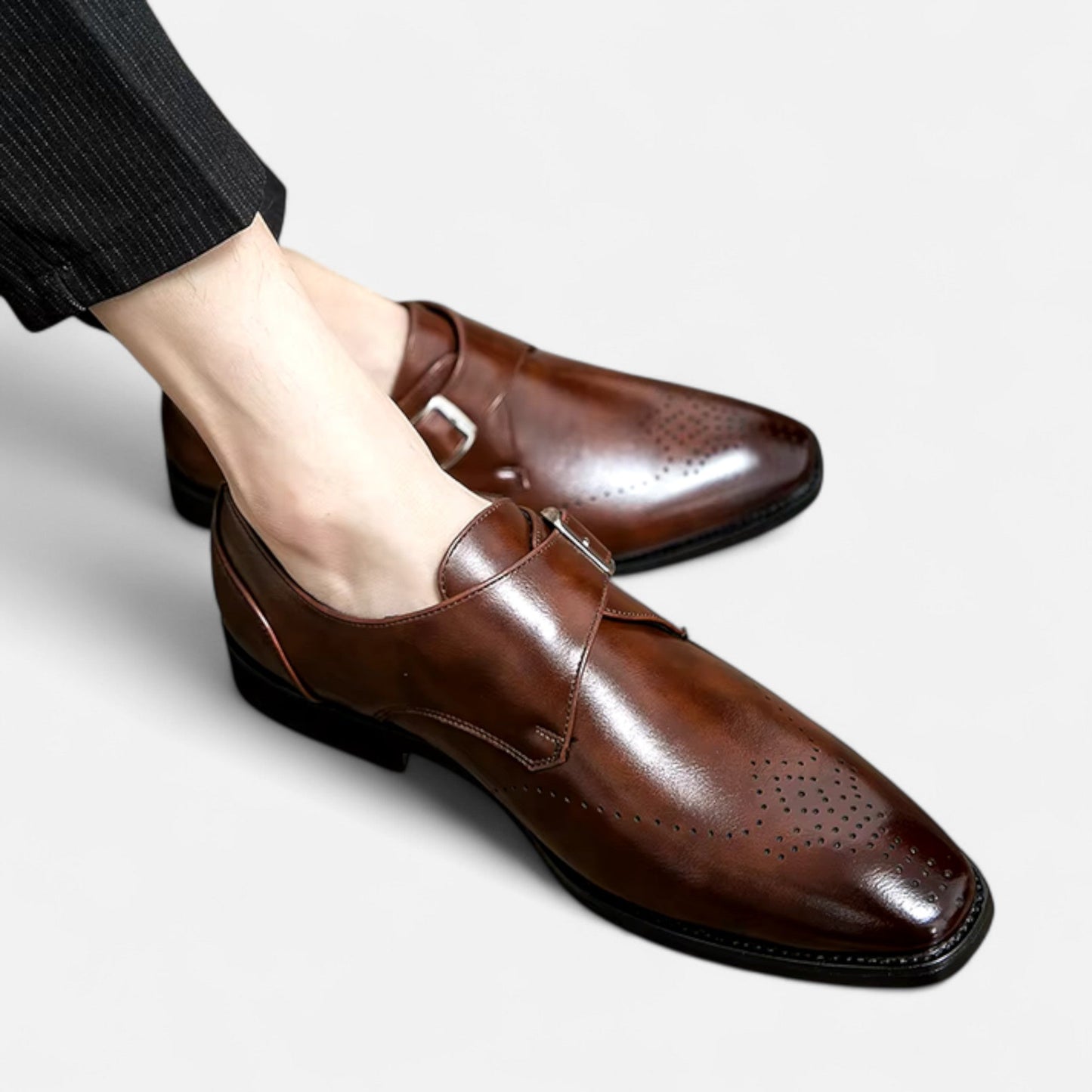 Men's monk strap shoes