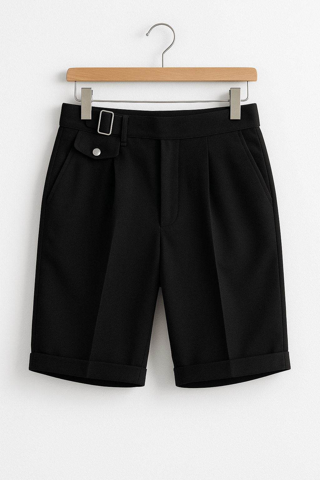 Shorts med justerbara bältespännen