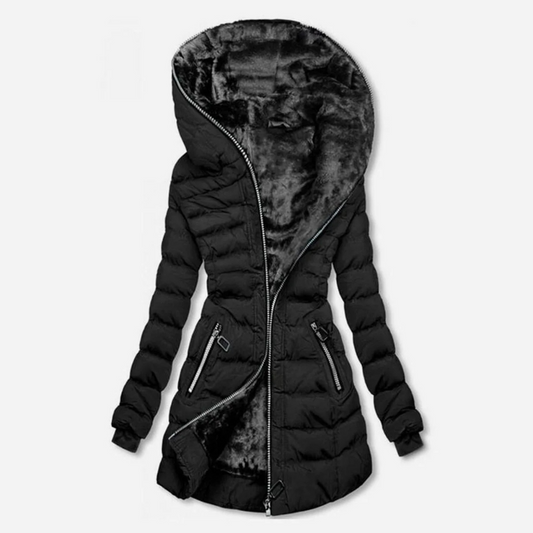 Fleecegefütterte Winterjacke
