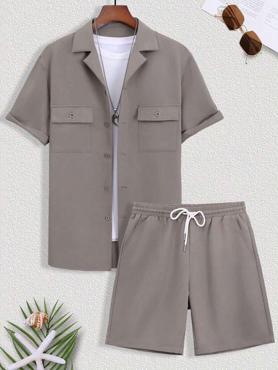 Freizeit Set mit Kurzarmhemd und Shorts