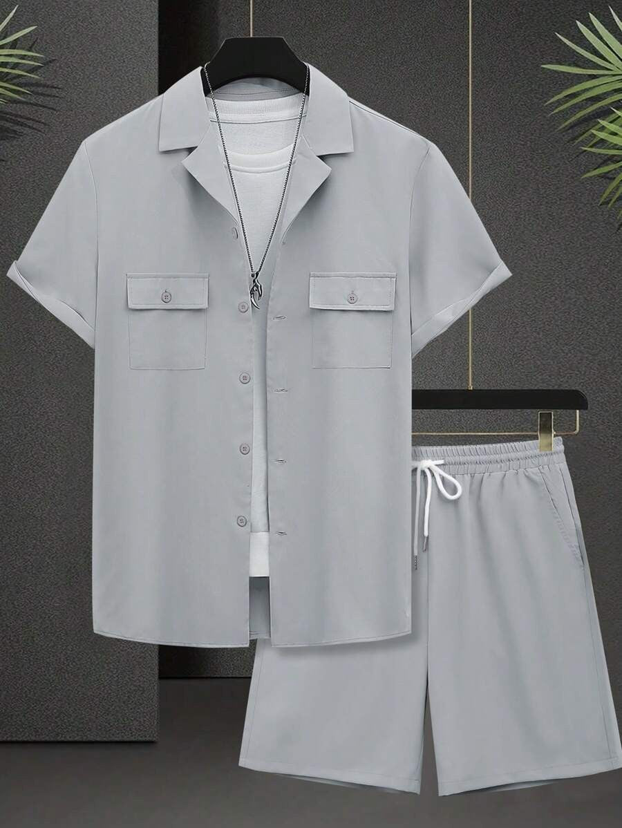 Freizeit Set mit Kurzarmhemd und Shorts