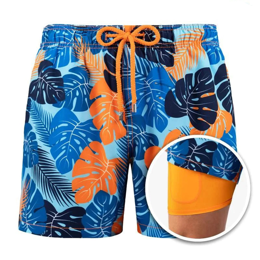 Variant image for Herren Badeanzug Blau Größe M Schnell Trocknend Polyester-11