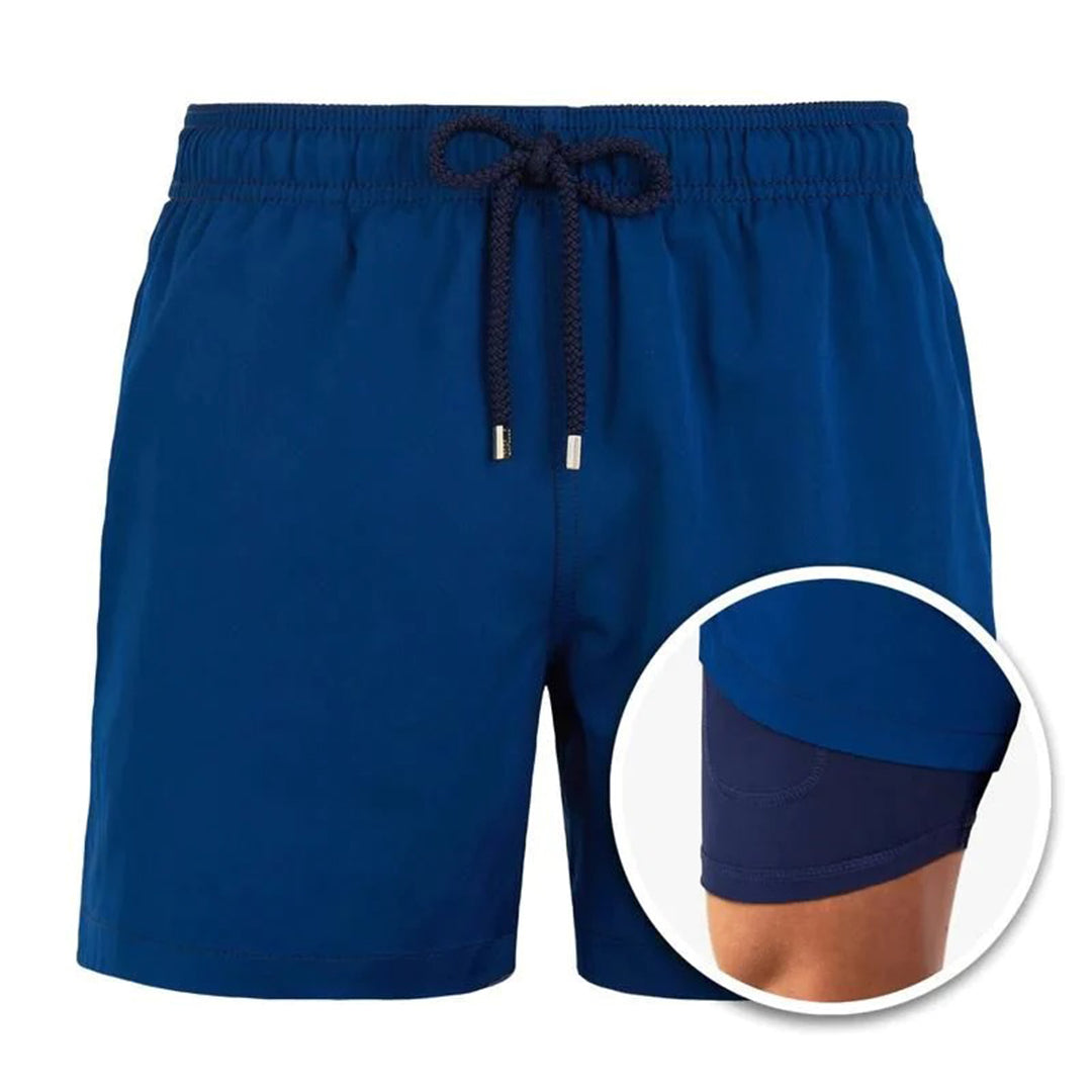 Variant image for Herren Badeanzug Blau Größe M Schnell Trocknend Polyester-19