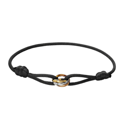 Gold Trinity Cord Armband