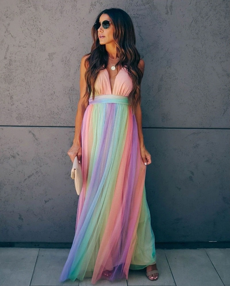 Beatrix | Ärmloses Chiffon Kleid für Damen - Elegantes Sommerkleid