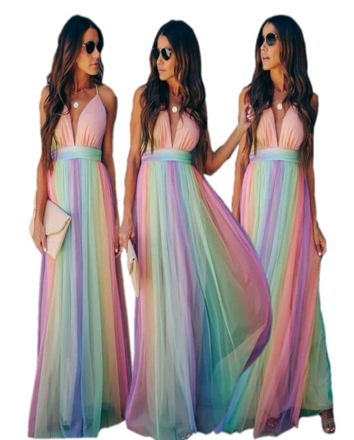 Beatrix | Ärmloses Chiffon Kleid für Damen - Elegantes Sommerkleid