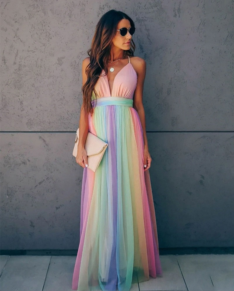 Beatrix | Ärmloses Chiffon Kleid für Damen - Elegantes Sommerkleid