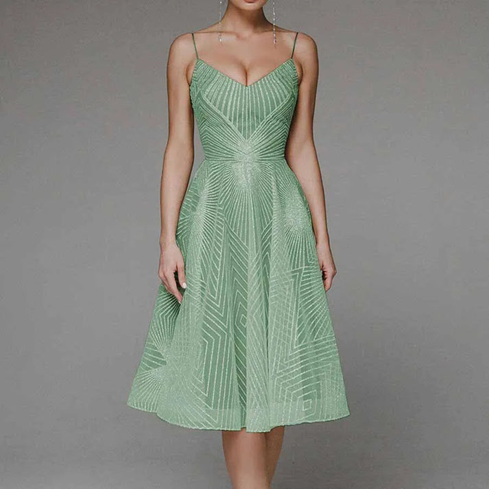 Variant image for Lana | Elegantes Midikleid mit offenem Rücken für Damen-29