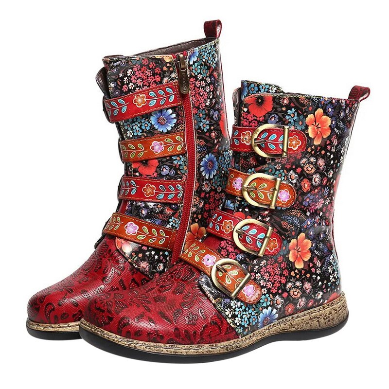 Variant image for Männer | Grakosystiefel mit Retro-Metall und Schnallenverzierung-1
