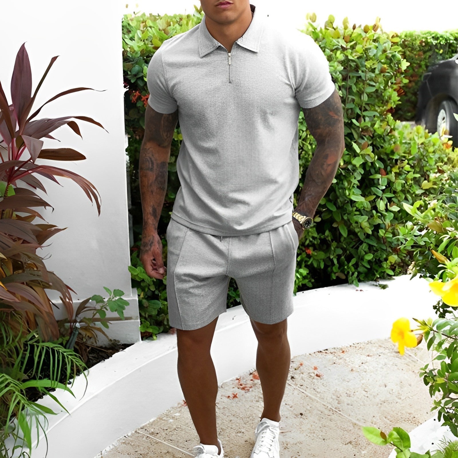 Variant image for Max | Zweiteiliges Sommerset für Herren mit Polo und Shorts-1