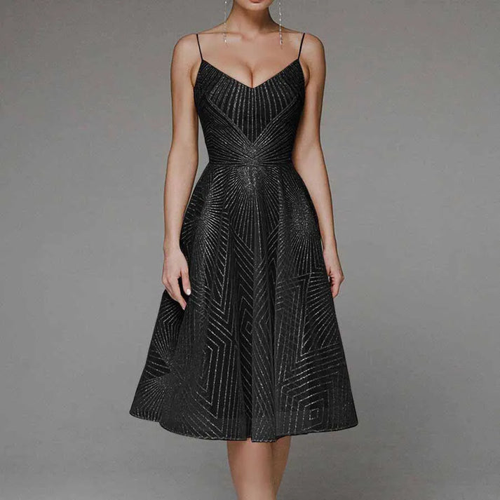 Variant image for Lana | Elegantes Midikleid mit offenem Rücken für Damen-22