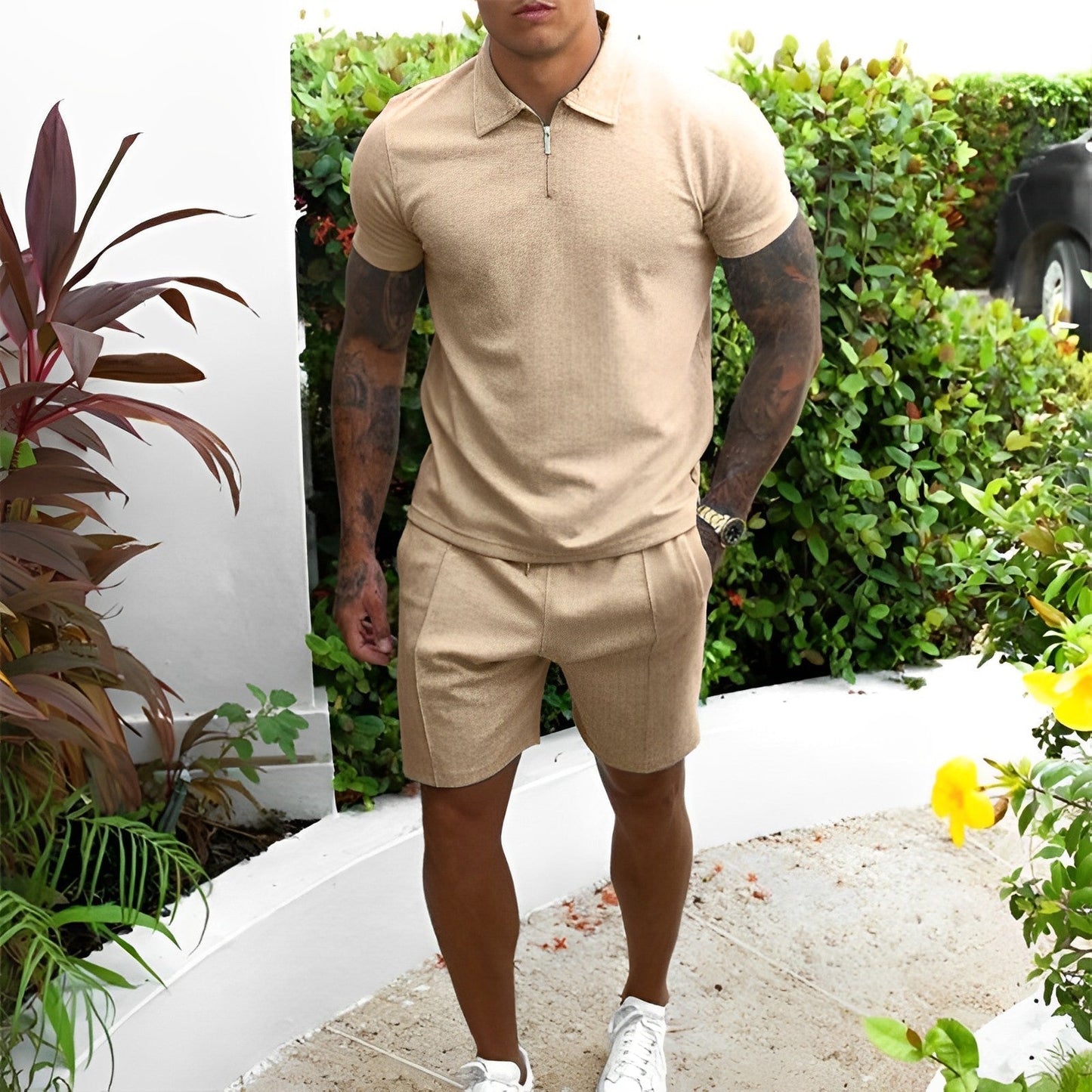 Variant image for Max | Zweiteiliges Sommerset für Herren mit Polo und Shorts-11
