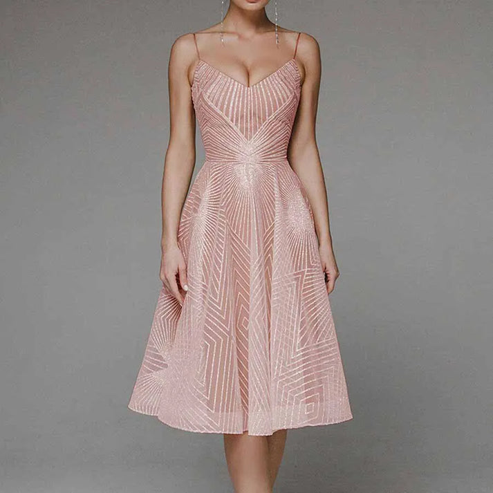 Variant image for Lana | Elegantes Midikleid mit offenem Rücken für Damen-36