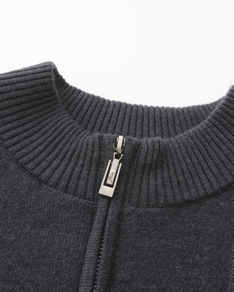 Half zipper sweater made of wool
