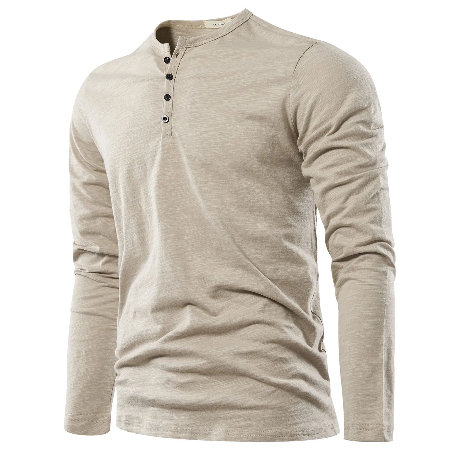 Variant image for Max | Langarm-Henley-Shirt für Herren - Bequemes Hemd für Herren-16