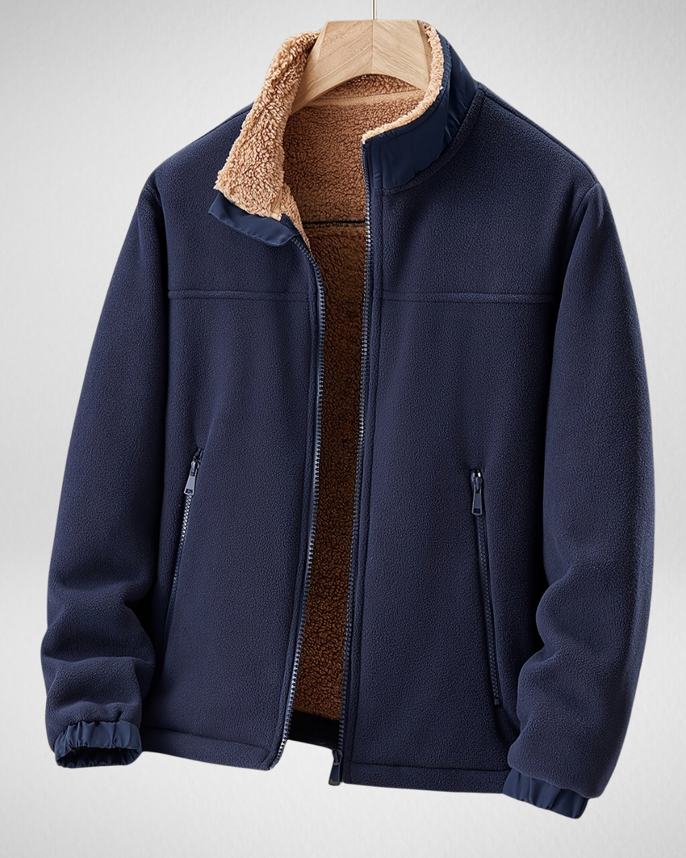 Herren Fleecejacke für Herbst und Winter – Warm, Bequem und Atmungsaktiv 0