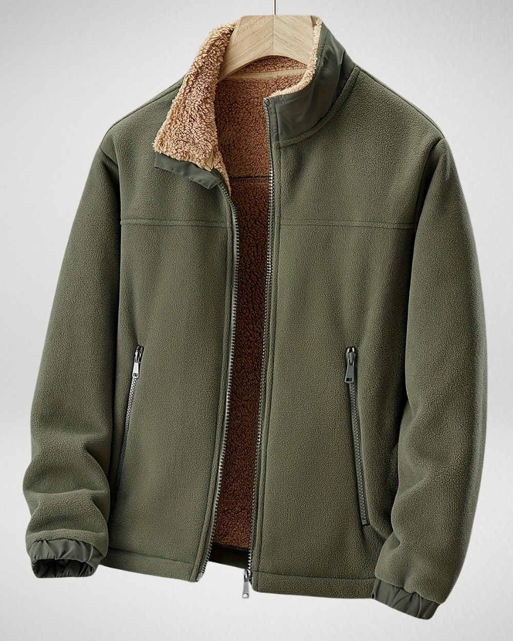 Herren Fleecejacke für Herbst und Winter – Warm, Bequem und Atmungsaktiv 1