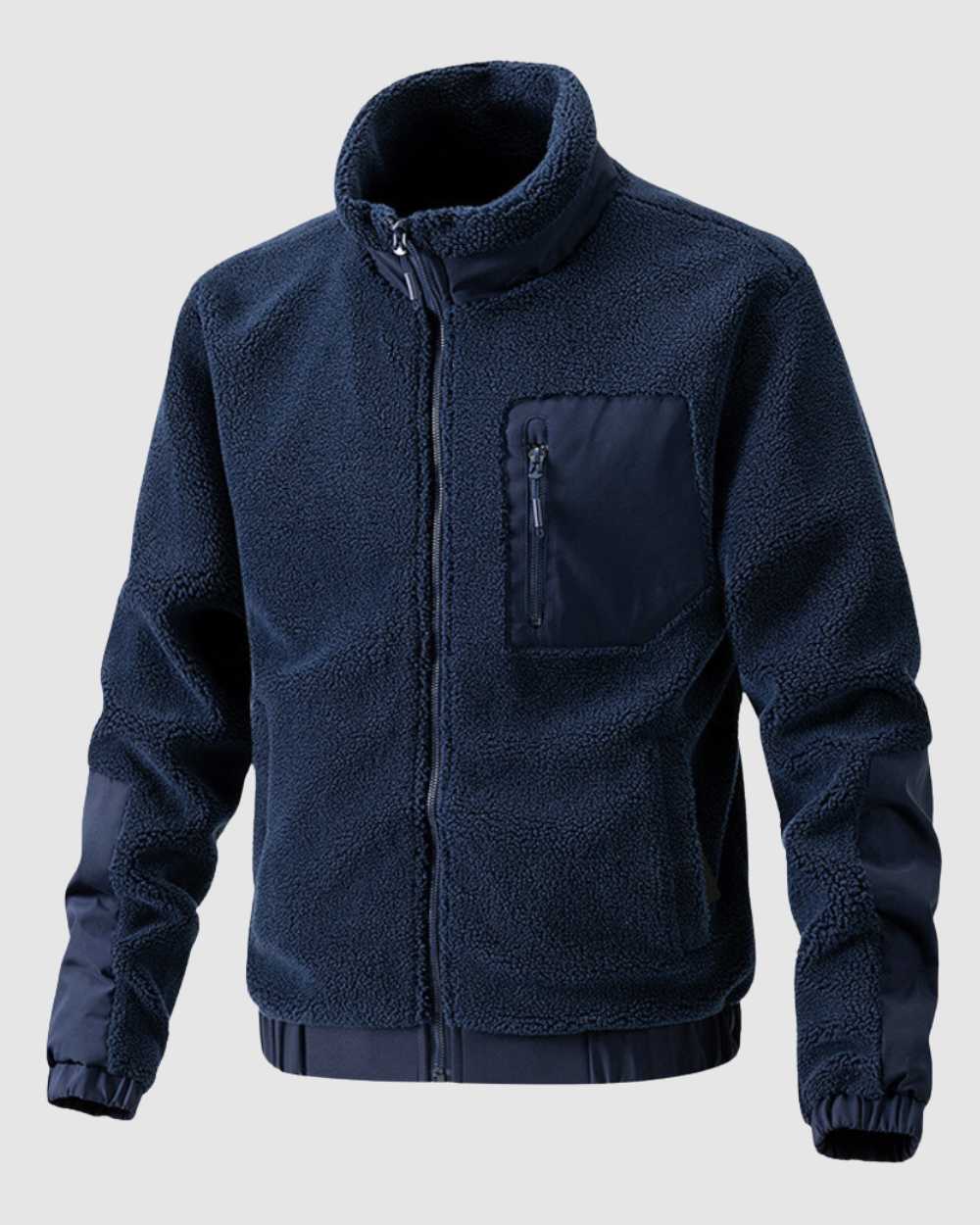 Herren Fleecejacke für Herbst und Winter – Warmes Fleece, Sportliches Design, Elastische Bündchen, Praktische Taschen, Größen S-XL 1