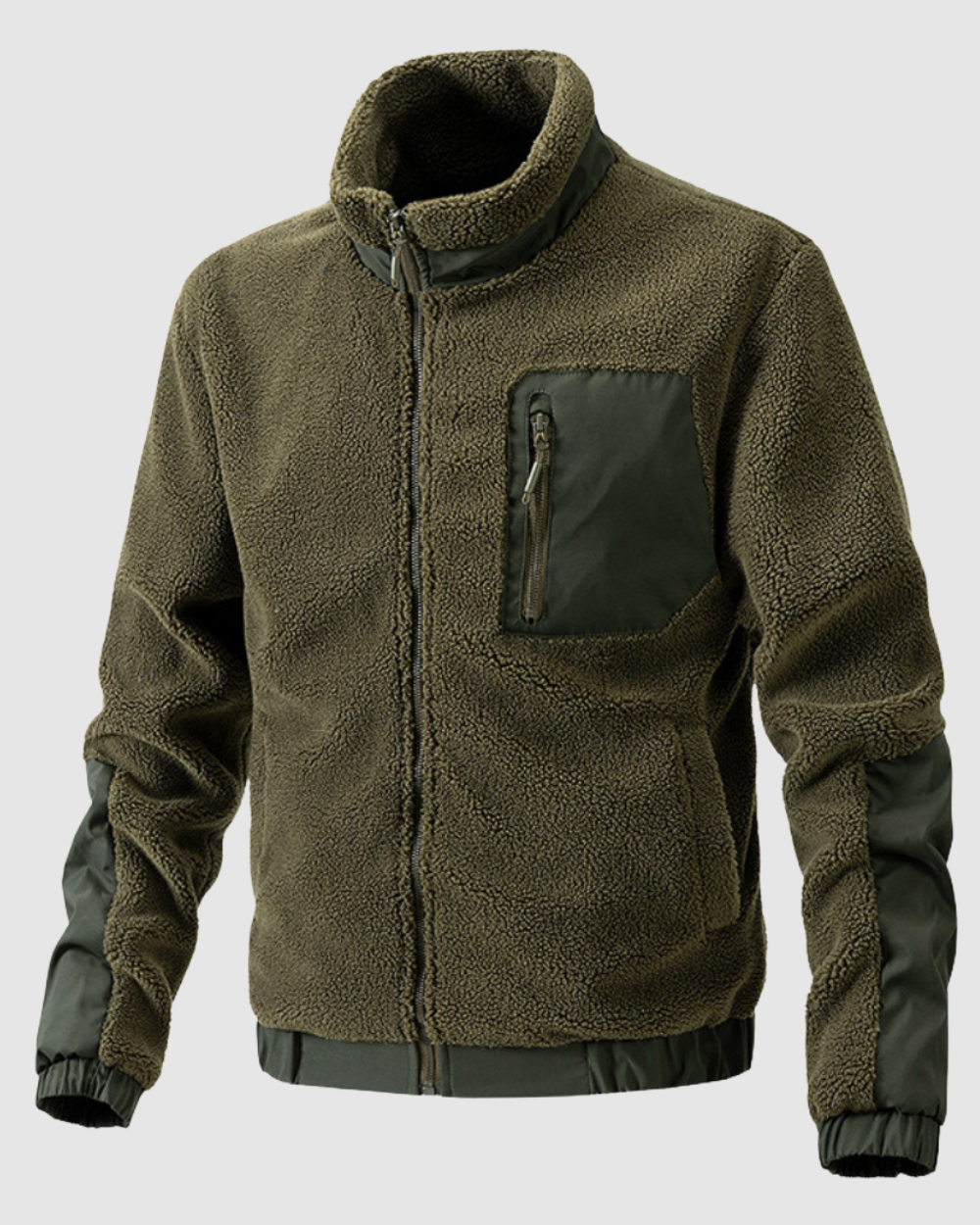 Herren Fleecejacke für Herbst und Winter – Warmes Fleece, Sportliches Design, Elastische Bündchen, Praktische Taschen, Größen S-XL 2