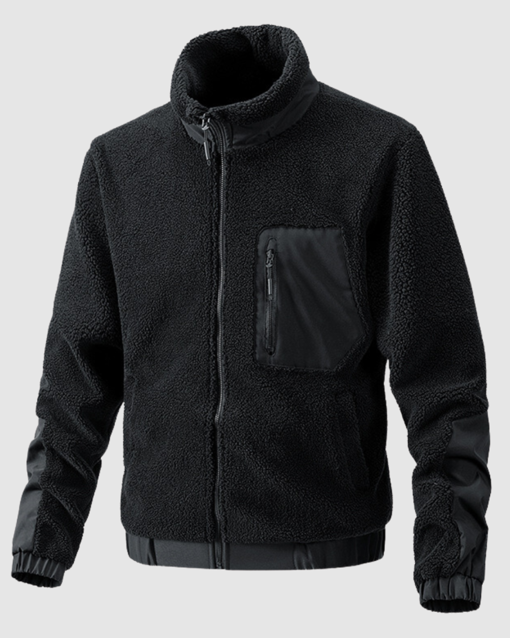 Herren Fleecejacke für Herbst und Winter – Warmes Fleece, Sportliches Design, Elastische Bündchen, Praktische Taschen, Größen S-XL 3