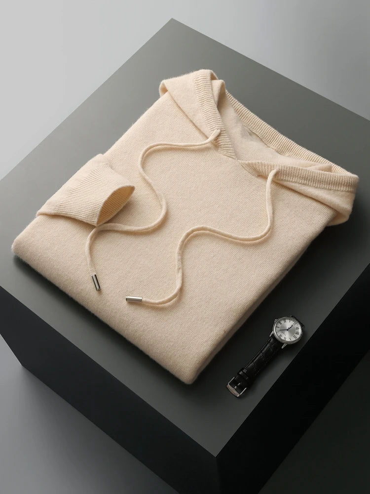 Herren Hoodie aus Wolle