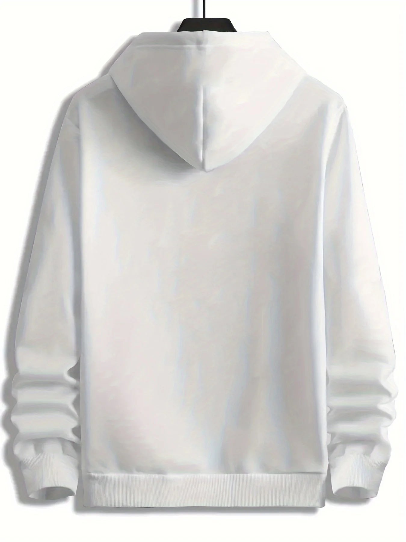Herren Hoodie mit Lächelndem Grafikdruck in Übergröße