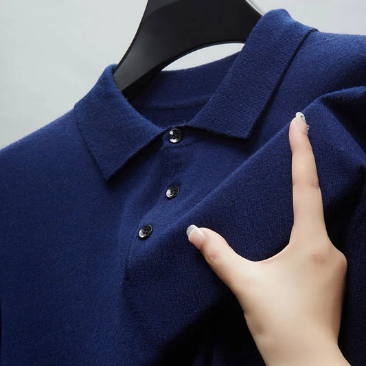 Herren  Pullover mit Polo-Kragen