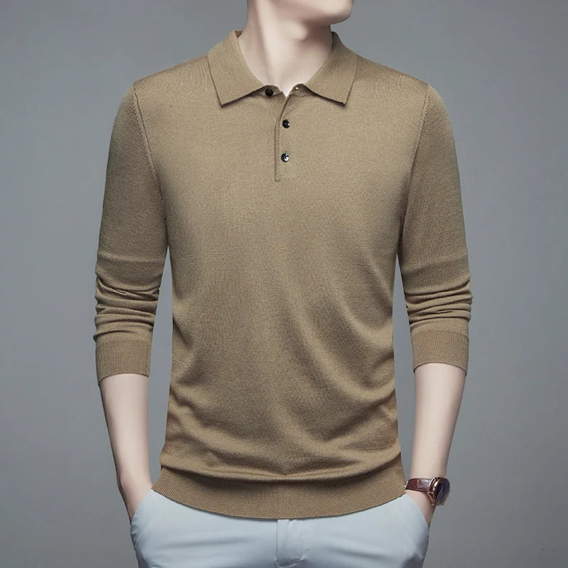 Herren  Pullover mit Polo-Kragen