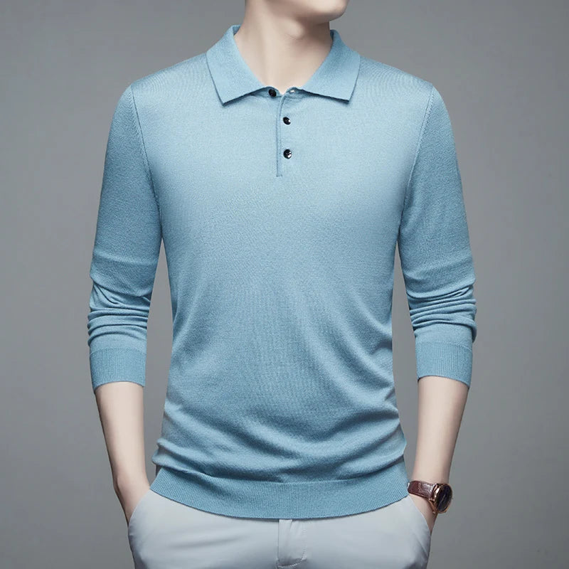 Herren  Pullover mit Polo-Kragen