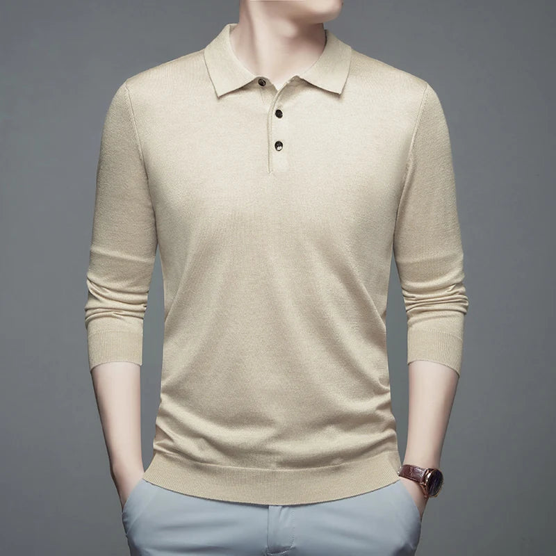 Herren  Pullover mit Polo-Kragen
