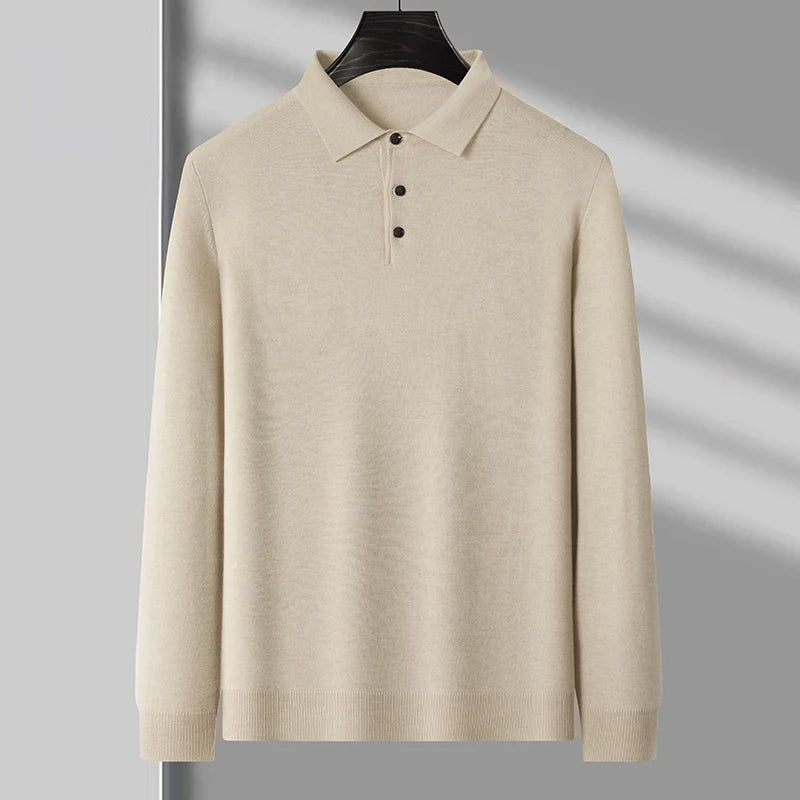 Herren  Pullover mit Polo-Kragen