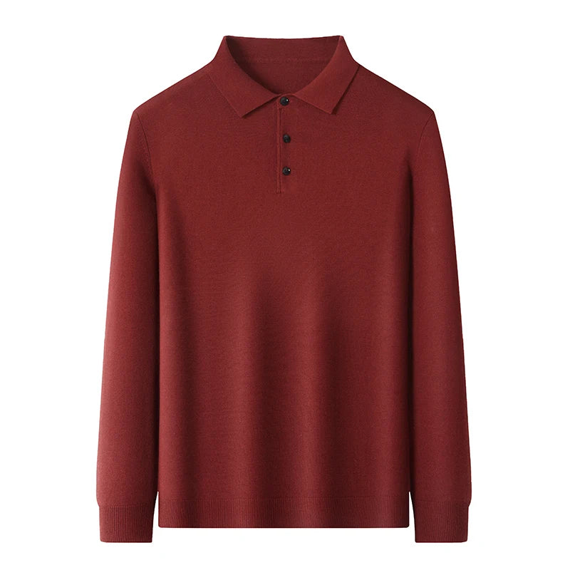 Herren  Pullover mit Polo-Kragen