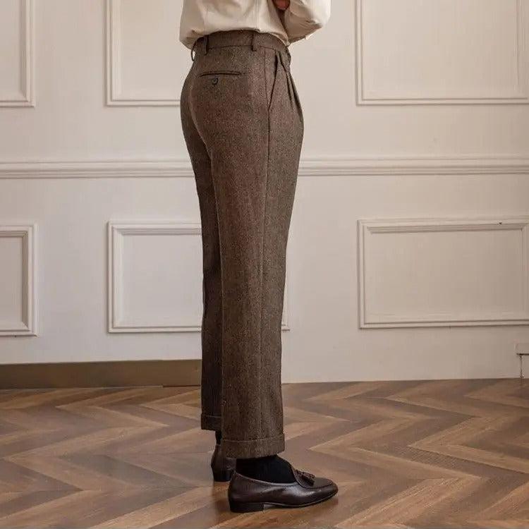Herr Klassisk Elegant Byxa