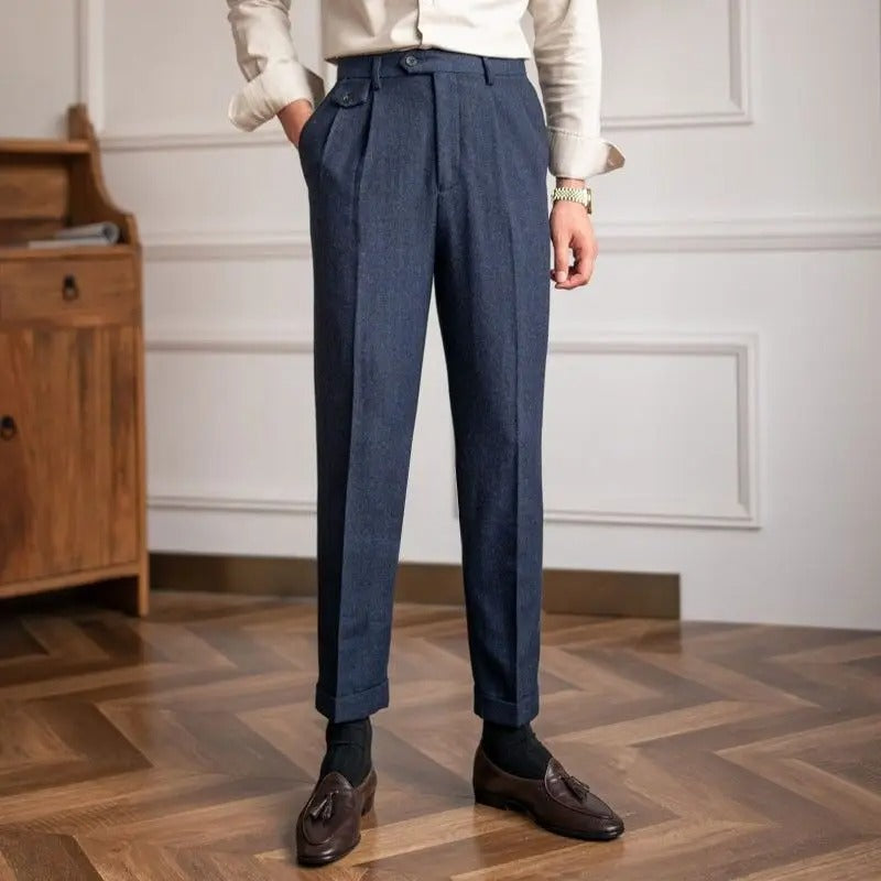 Herr Klassisk Elegant Byxa