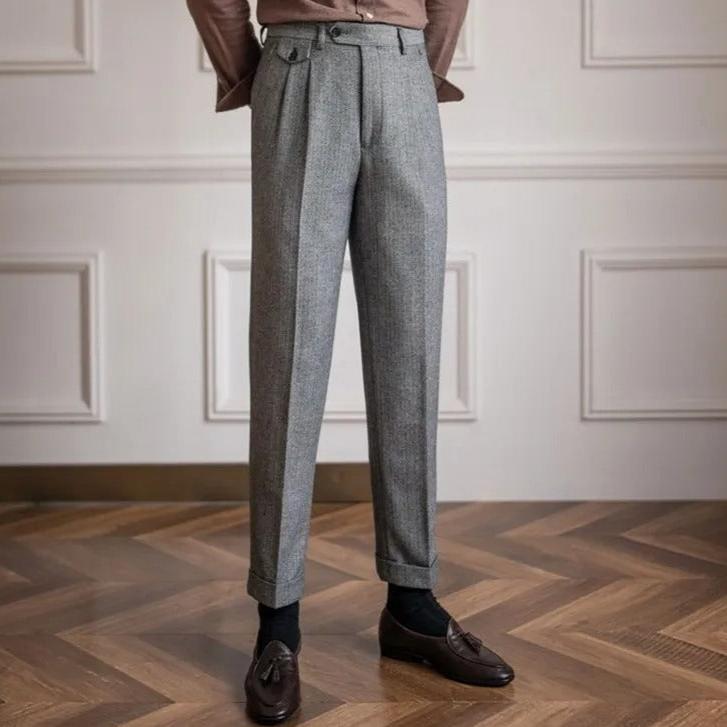 Herr Klassisk Elegant Byxa