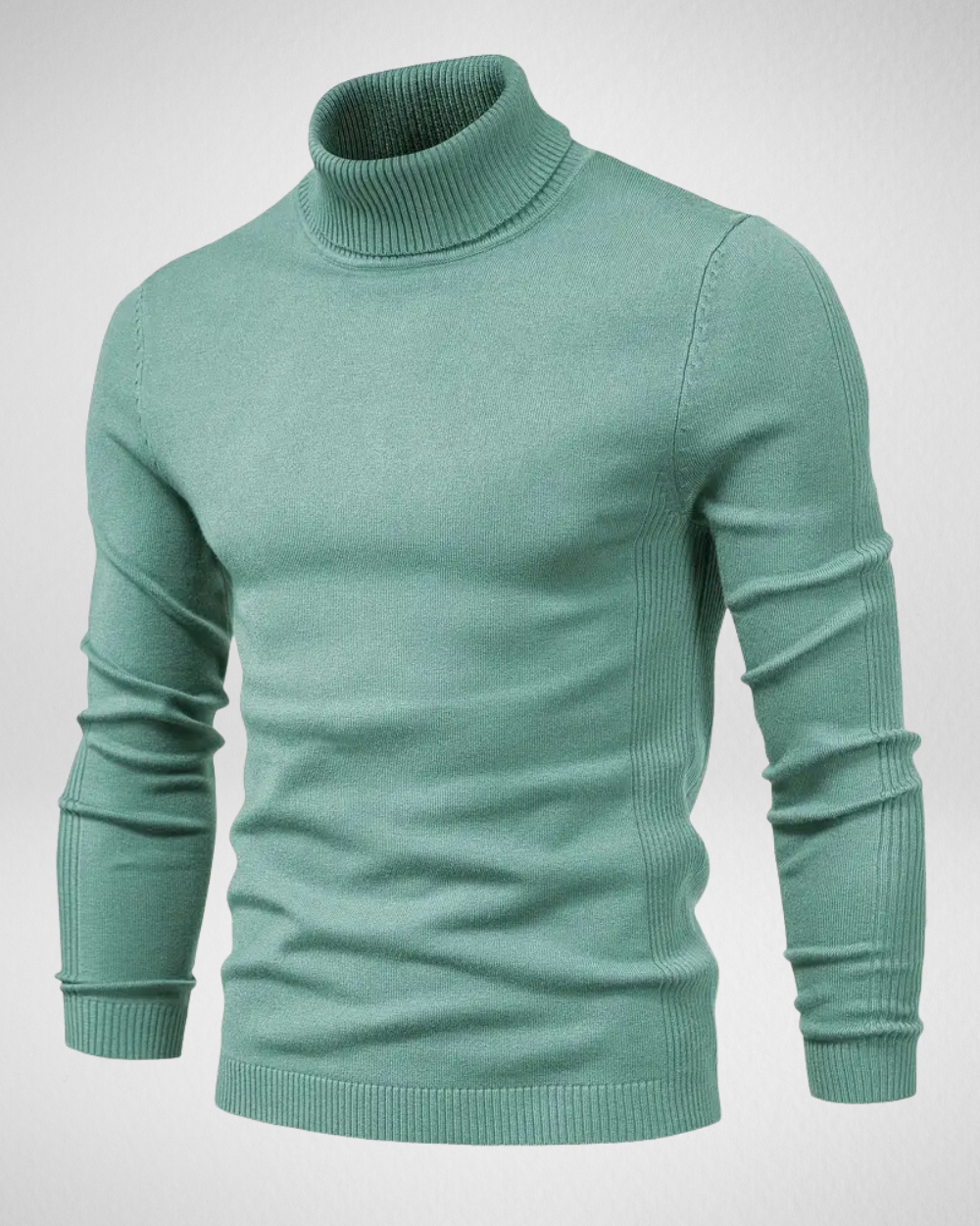 Herren Rollkragenpullover in schmaler Passform aus weichem Strickstoff – Ideal für Herbst und Winter 10