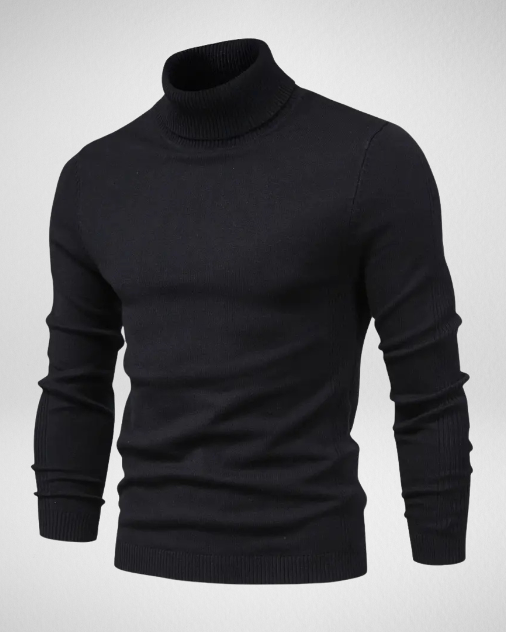 Herren Rollkragenpullover in schmaler Passform aus weichem Strickstoff – Ideal für Herbst und Winter 5