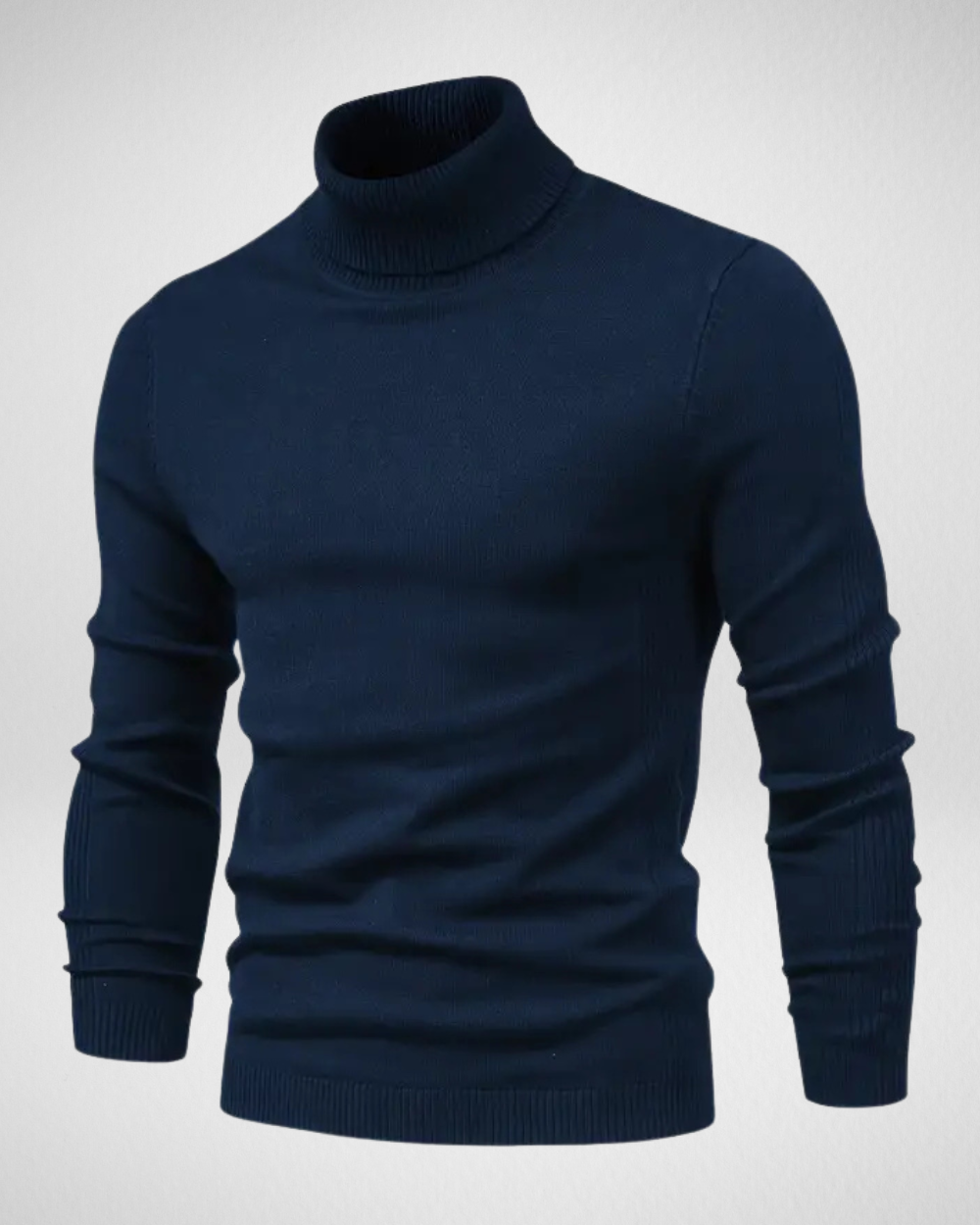 Herren Rollkragenpullover in schmaler Passform aus weichem Strickstoff – Ideal für Herbst und Winter 6