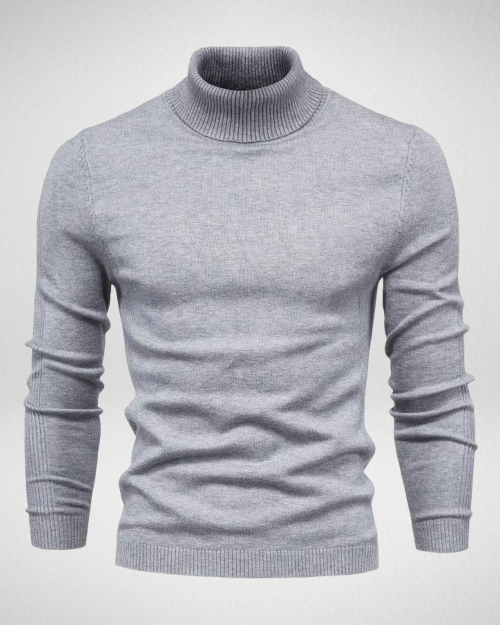 Herren Rollkragenpullover in schmaler Passform aus weichem Strickstoff – Ideal für Herbst und Winter 9