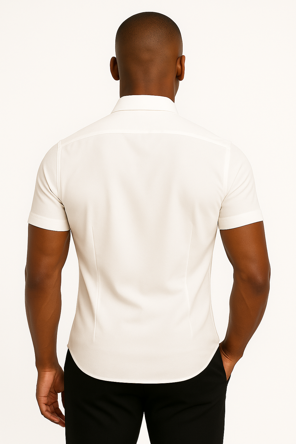 Herren Stretch-Fit T-Shirt Sportlich Athletischer Schnitt