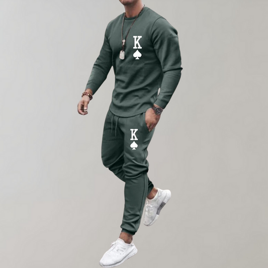 Herren Trainingsanzug 2-teilig mit Rundhals-Shirt und Jogginghose