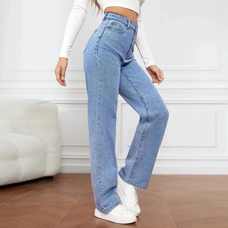 Hochtaillierte Jeans für Damen