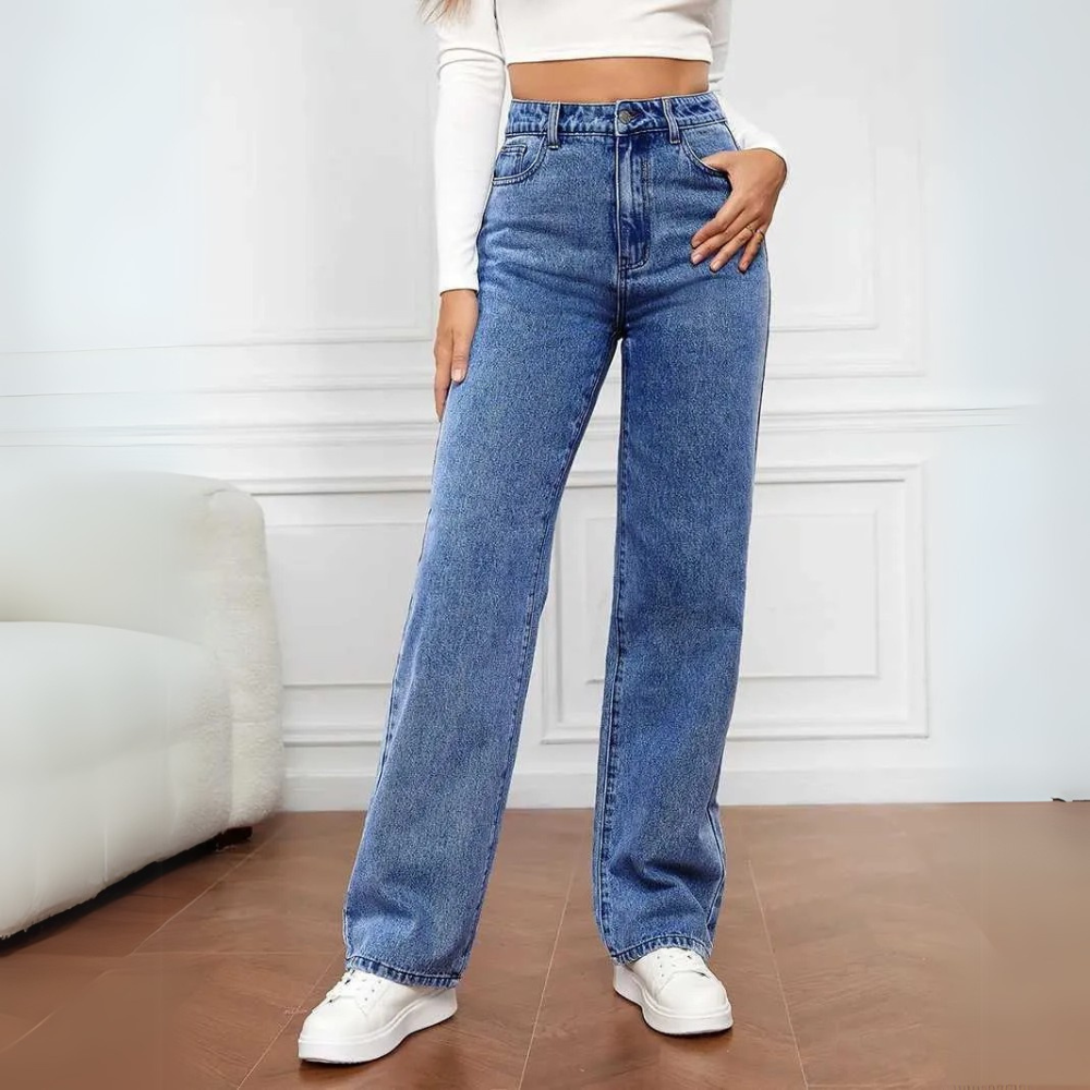 Hochtaillierte Jeans für Damen