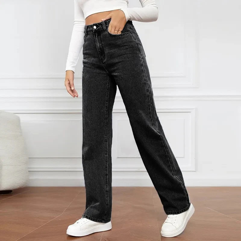 Hochtaillierte Jeans für Damen