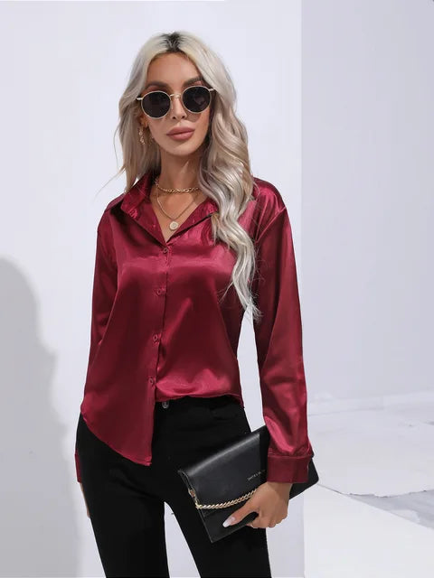 Ninga | Stilvoll Satinbluse für Frauen