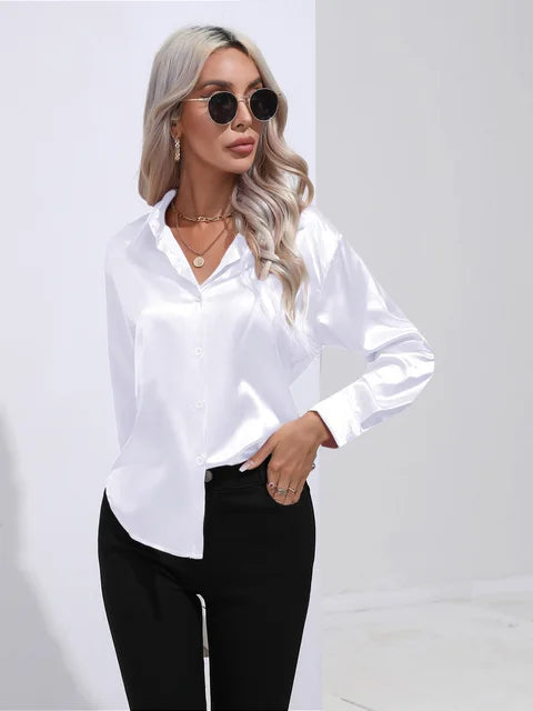 Ninga | Stilvoll Satinbluse für Frauen