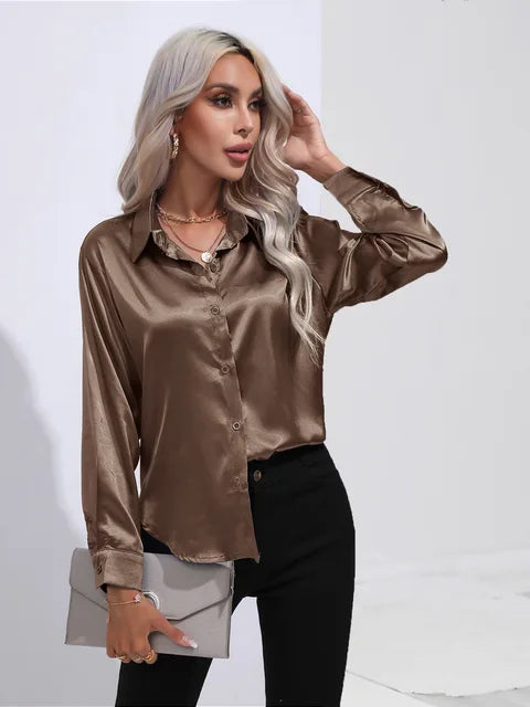 Ninga | Stilvoll Satinbluse für Frauen